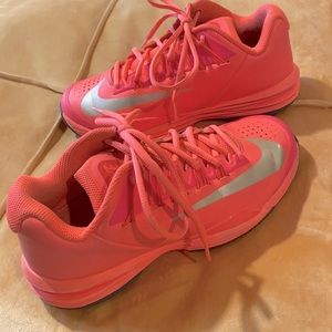 NIKE Air Zoom Tennis Coral/Orange & Gold Swoosh